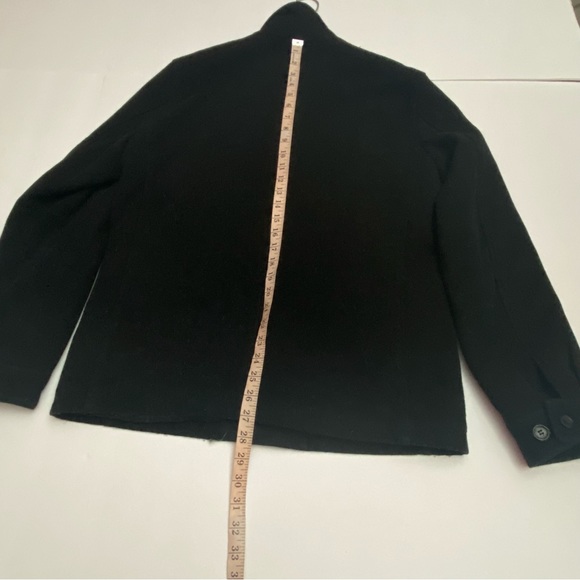 Michael Kors  Jacket Coat Mens Small  Black Wool-Blend  Button Up Quilted Lining - Picture 7 of 15